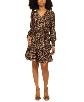 Vestido Nubian Julia Feminino Michael Kors Marrom Tamanho X-G