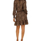 Vestido Nubian Julia Feminino Michael Kors Marrom Tamanho X-G