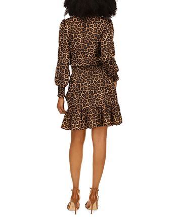 Vestido Nubian Julia Feminino Michael Kors Marrom Tamanho X-G