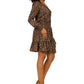 Vestido Nubian Julia Feminino Michael Kors Marrom Tamanho X-G