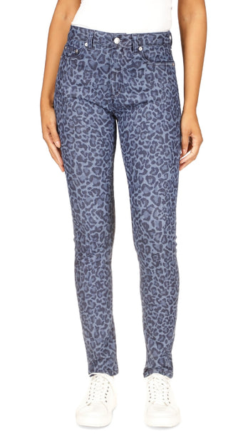 Calça Jeans Skinny Reta Selma Cintura Alta Feminina Michael Kors Azul Tamanho 2 Petite