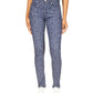 Calça Jeans Skinny Reta Selma Cintura Alta Feminina Michael Kors Azul Tamanho 8 Petite