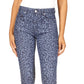 Calça Jeans Skinny Reta Selma Cintura Alta Feminina Michael Kors Azul Tamanho 10 Petite