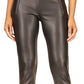 Calça skinny feminina Michael Kors Mix Media, preta, tamanho pequeno médio