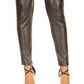 Calça skinny feminina Michael Kors Mix Media, preta, tamanho pequeno médio