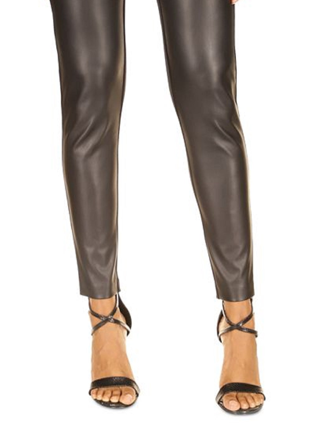 Calça skinny feminina Michael Kors Mix Media, preta, tamanho pequeno médio