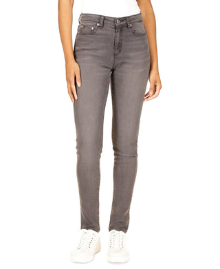 Calça Jeans Skinny Reta Selma Cintura Alta Feminina Michael Kors Cinza Tamanho 14 Petite