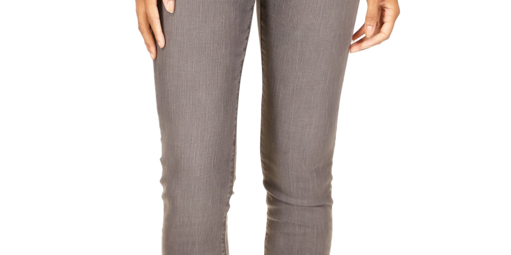 Calça Jeans Skinny Reta Selma Cintura Alta Feminina Michael Kors Cinza Tamanho 14 Petite