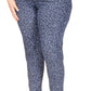 Calça jeans skinny feminina Michael Kors estampada de cintura alta, azul, tamanho 18W