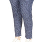 Calça jeans skinny feminina Michael Kors estampada de cintura alta, azul, tamanho 20W
