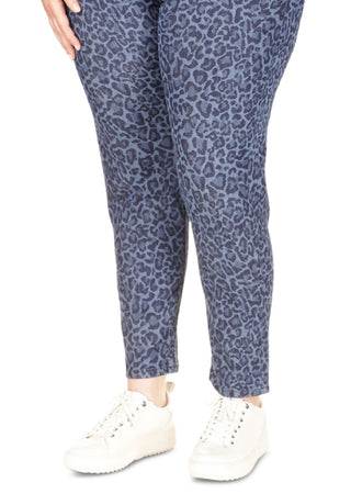 Calça jeans skinny feminina Michael Kors estampada de cintura alta, azul, tamanho 20W