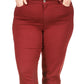 Calça jeans skinny Selma feminina Michael Kors vermelha tamanho 18W