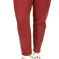 Calça jeans skinny Selma feminina Michael Kors vermelha tamanho 18W
