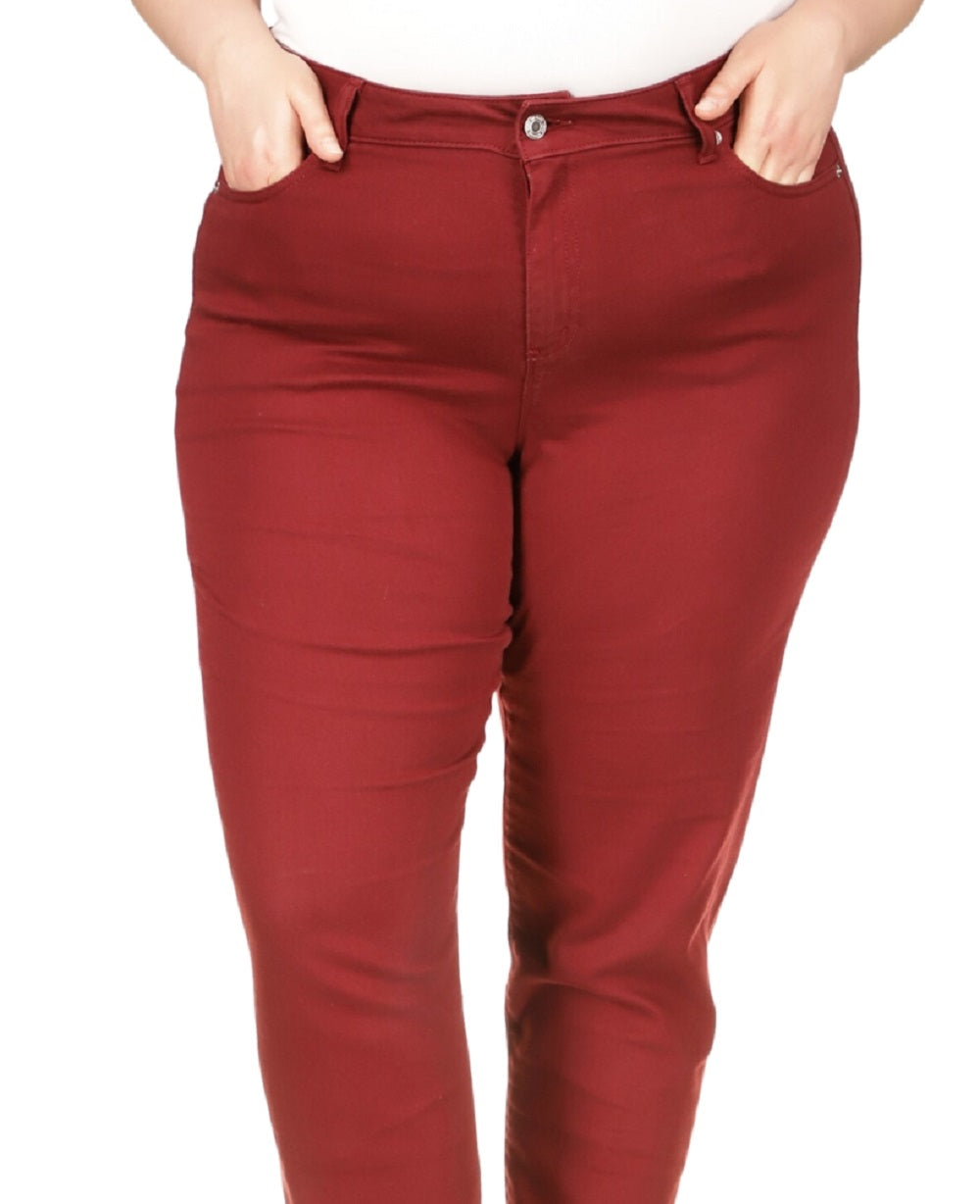 Calça jeans skinny Selma feminina Michael Kors vermelha tamanho 20W