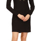 Vestido de alças finas com amarração em corrente Michael Kors feminino, preto, tamanho pequeno