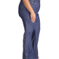 Calça jeans flare feminina Michael Kors com bolso e zíper, azul, tamanho 24W