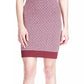 Vestido curto feminino Michael Kors com estampa de logotipo, vermelho, tamanho extragrande