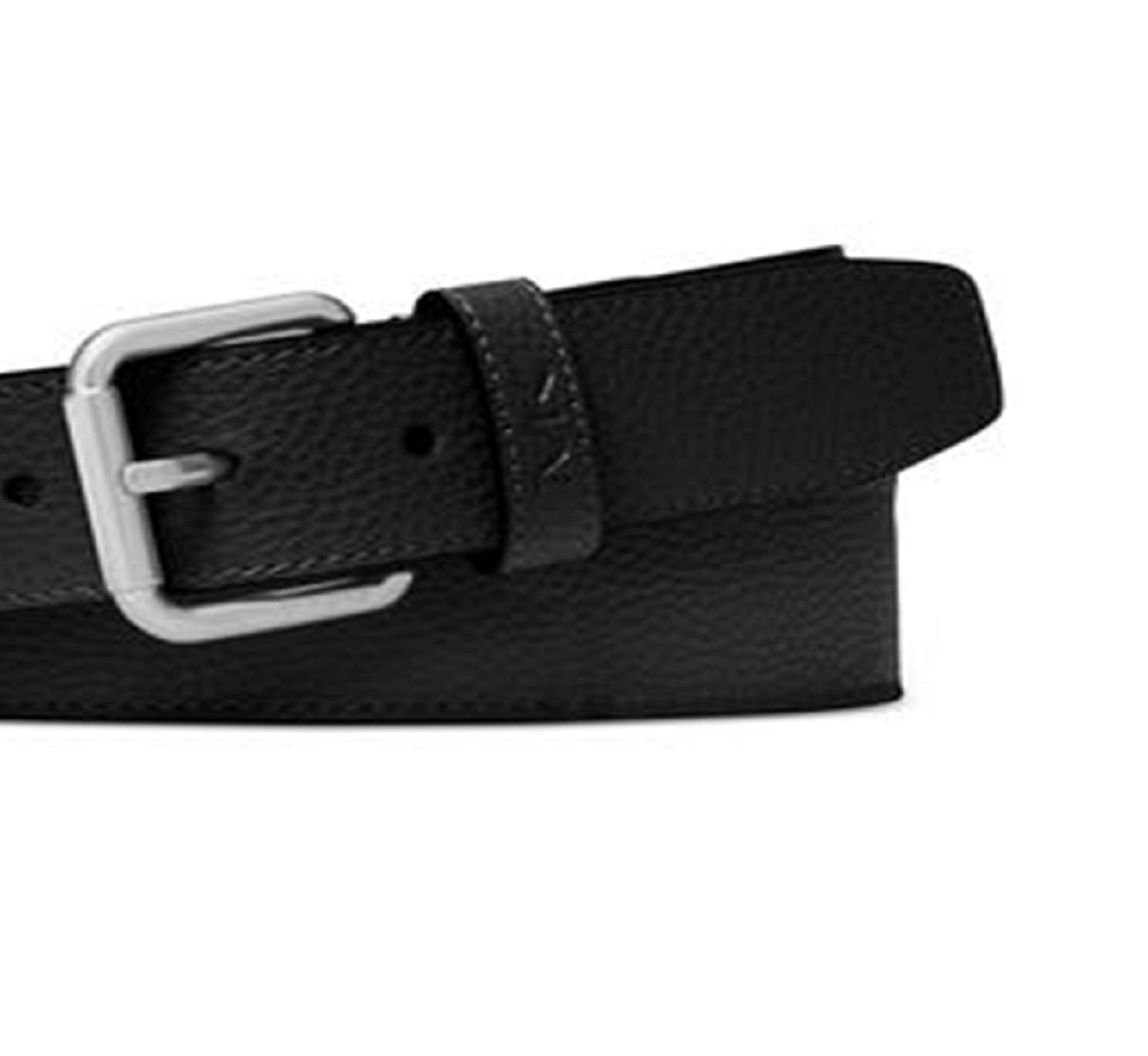 Cinto casual masculino Michael Kors com logotipo MK, preto, tamanho 40