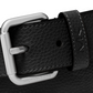 Cinto casual masculino Michael Kors com logotipo MK, preto, tamanho 42