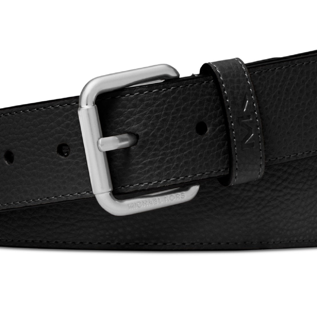 Cinto Michael Kors Masculino Casual MK Logo Preto Tamanho Regular