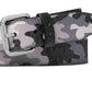 Cinto masculino Michael Kors com logotipo camuflado em três tons, preto, tamanho regular