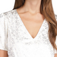Blusa Michael Kors Feminina Estampada Paisley Cinza Tamanho X-G