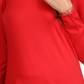 Blusa feminina Michael Kors com ombro vazado, manga comprida e decote redondo, vermelha, tamanho XX-G