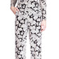 Macacão de veludo com estampa paisley feminino Michael Kors, branco, tamanho extrapequeno