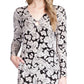 Macacão de veludo com estampa paisley feminino Michael Kors, branco, tamanho extrapequeno