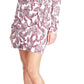 Vestido camiseta estampado Paisley feminino Michael Kors rosa tamanho extragrande