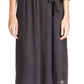 Vestido midi envelope Michael Kors feminino com estampa Cheetah Jacquard, preto, tamanho médio