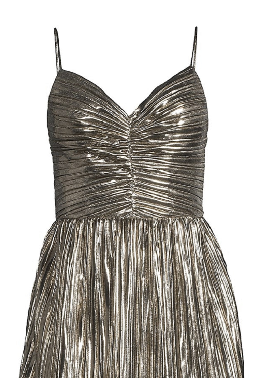 Vestido curto plissado Michael Kors feminino, cinza, tamanho 16