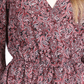 Top feminino Michael Kors com bainha de lenço Paisley rosa tamanho pequeno extrapequeno