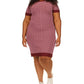Vestido curto suéter feminino Michael Kors MK Block vermelho tamanho 1X