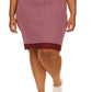 Vestido curto suéter feminino Michael Kors MK Block vermelho tamanho 1X