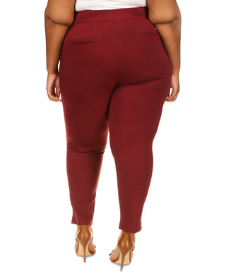 Calça comprida lisa feminina Michael Kors vermelha tamanho 3X