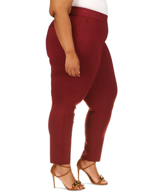 Calça comprida lisa feminina Michael Kors vermelha tamanho 3X