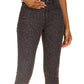 Calça Jeans Skinny Reta com Estampa de Leopardo Michael Kors Feminina Cinza Tamanho 10 Petite