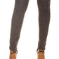 Calça Jeans Skinny Reta com Estampa de Leopardo Michael Kors Feminina Cinza Tamanho 10 Petite