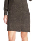 Vestido mini-camisa de manga comprida Michael Kors feminino, verde, tamanho grande