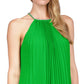 Top Halter Plissado Feminino Michael Kors Verde Tamanho P