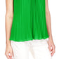 Top Halter Plissado Feminino Michael Kors Verde Tamanho P