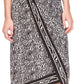 Vestido midi assimétrico com estampa de zebra feminino Michael Kors, cinza, tamanho extragrande