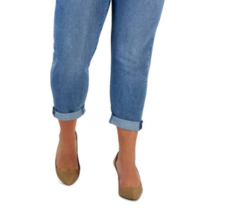 Calça jeans skinny feminina Michael Kors de cintura alta, azul, tamanho 20W