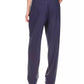 Calça feminina Michael Kors com prega única e estilo profissional, azul