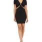 Vestido curto feminino Michael Kors Eco O Ring preto tamanho extragrande
