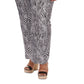 Calça cargo feminina Michael Kors Zebra Linen preta tamanho 2X