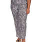 Calça cargo feminina Michael Kors Zebra Linen preta tamanho 2X