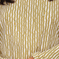Blusa feminina Michael Kors com decote em corrente e manga comprida, amarela, tamanho 0X