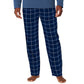 Cuddl Duds Men's Cozy Lodge Conjunto de 2 peças de moletom e calça de pijama xadrez Azul Tamanho X-G